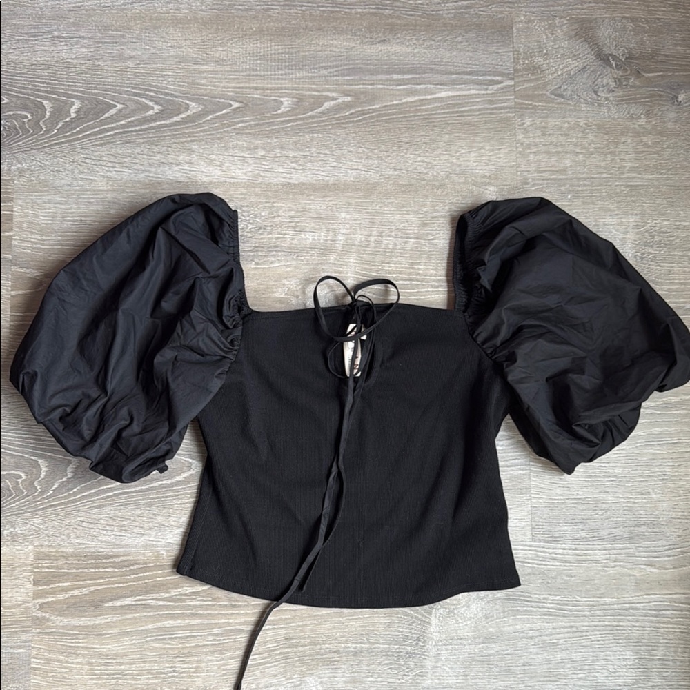 Anthropologie Dolan puff sleeves top Large